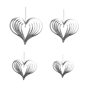 4pcs/set Hiasan Love / Dekorasi Bentuk Love / Dekor Valentine /3D Love Decoration  10/15/20/25cm