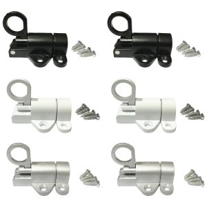 2Pcs Aluminum Alloy Door Security Latches Automatic Latches Lock Door Hardware Home Window Gate Security Pull Rings