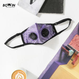 Bowin Masker Motor - Dual Filter Karbon N99 CV (Masker Anti Polusi) - Solid Black