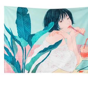 Ready stock sa local warehouseNorthern Europe ins Wall tapestry for dormitory art decoration headboard bedroom decoration background cloth New Year elephant tapestry