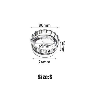 Coffee Tamper for Moka Pot Rotary Powder Dosing Ring Coffee Distributor Leveler for 3/6 Cups Espresso Tools
