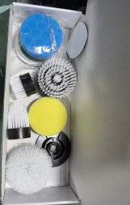 9-dalam-1 Electric Spin Scrubber Berus Pembersih Dalam Tanpa Kord Rekaan Kalis Air 6 Kepala Boleh Ganti Pengecasan USB untuk Dapur Bilik Mandi Cuci Kereta floor scrubber machine electric scrubber 电动刷