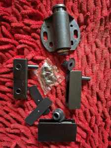 Magnetic Glass Hinges Single/Double Black Push to Open (1set) for Glass Cabinet Doors