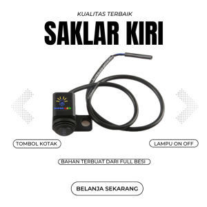 Saklar Kiri Dudukan Spion / Saklar On Off Kiri 3 Mode Bahan Besi Universal Semua Jenis Motor