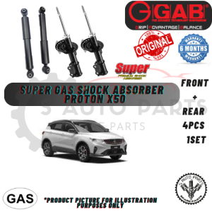 PROTON X50 (FRONT 2PCS REAR 2PCS 1SET 4PCS) 100% GAB SUPER GAS SHOCK ABSORBER