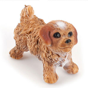 GENENIC Realistic Mini Puppy Figures Fairy Garden Accessories Miniature Home Decor Micro Landscape Dog Figurine Children Educational Toys Animal Model