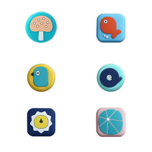 ยางกันกระแทก ลูกบิดประตู ขอบโต๊ะ + กาว 3M ซิลิโคนยางกันกระแทก ลายการ์ตูนน่ารัก ลดเสียงรบกวน 1แพ็ค 10ชิ้น A44