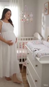 Bộ đồ liền thân cho trẻ sơ sinh màu trắng kiểu dáng dễ thương có dòng chữ "Bố đang đến đây" các kích cỡ: P M G.