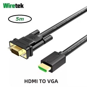 Kabel HDMI to VGA 5 meter WIRETEK