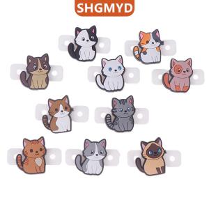 [COD] SHGMYD SPORTS ไม้ตีเทนนิสรูปแมวการ์ตูนน่ารัก 1 4ชิ้นตัวหน่วงการสั่นสะเทือนซิลิโคน