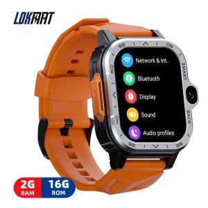 LOKMAT APPLLP 4 MAX Smartwatch Satellite Nevigation 4G LTE SIM Card 2GB 16GB 800mAh Dual Camera Smart Watch 2 Inch Screen Wifi