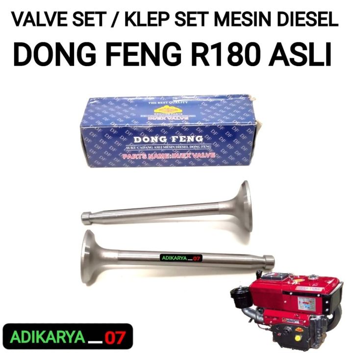 Engine Valve R180 Valve Set Mesin Diesel R180 Klep Set Mesin Diesel R180 Dong Feng ASLI ...