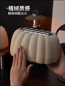 กล่องทิชชูสร้างสรรค์สำหรับใช้ในบ้าน สไตล์ครีมหรูหราเบา ใช้ได้ทั่วไปสำหรับห้องนั่งเล่นและห้องน้ำ กล่องทิชชูมูลค่าสูง [ จัดส่งฟรี ]