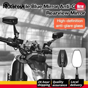 【Clearance Sale】 Premium 2-Pack Motorcycle Side Mirrors with Anti-Glare HD Surface and Flexible Adjustment for Comfort and Safety
