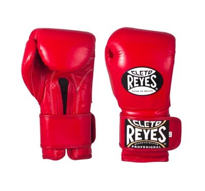 [Official Distributor] Cleto Reyes Professional Velcro Boxing Gloves (Red)