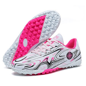 New childrens football shoes for five-a-side football suitable for older children with long and short spikes low-top leather sports shoes