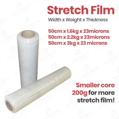50cm Clear Stretch Film | 23µm Thickness