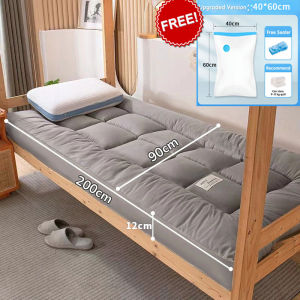 Mattress topper Velvet Bed Foldable 12cm Thick Tatami Topper Mattress Single/Queen/King Size foldable mattress