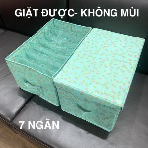 [GIẶT ĐƯỢC] Hộp Túi Vải Chia Ngăn Sắp Xếp Tủ Quần Áo Tiện Gọn Dễ Tìm Phong Cách Nhật Storage Box