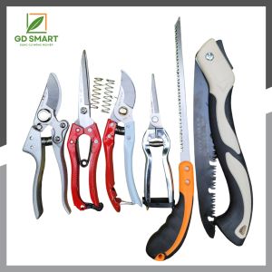 (FREESHIP) Combo Dụng Cụ Làm Vườn Cây Cảnh Bonsai SK5 (Kéo Cắt Cành Tỉa Cành Cưa Lách Cưa Gập Cầm Tay) - Dụng Cụ Nông Nghiệp GD Smart