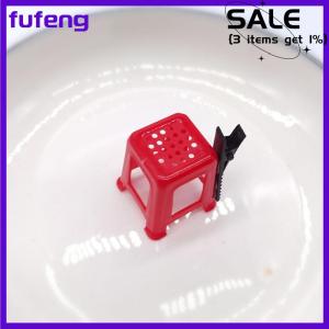 fufeng Simulate Fun Unique Red Stools Hairpin Funny Hair Clips Hair Accessories