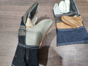 ถุงมือปลอกทุเรียน หนังอย่างดี