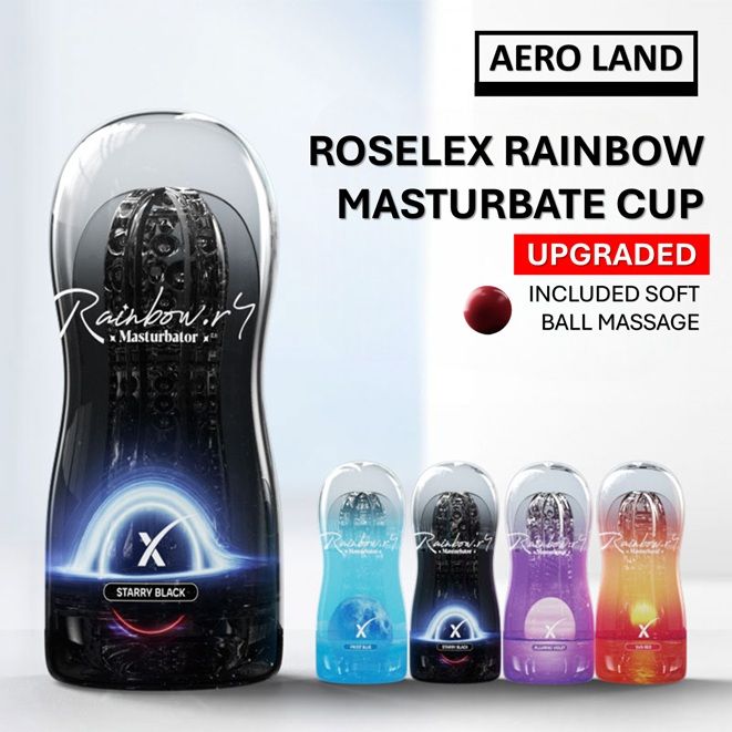 Roselex Rainbow Masturbator Cup with Soft Ball Vacuum Strong Suction Air  Flow Masturbate Sex Toy for Men  Versatile Vibrator Options - Lazada  | Lazada