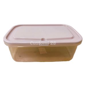 กล่องอาหาร ทรงสี่เหลี่ยมผืนผ้า ขนาด17x27.5x9.5 ซม. กล่องผัก กล่องเอนกประสงค์ 4สี - HIPPOPO