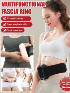 [Magic tool for slimming belly] High-frequency vibration fascia ring Charging fascia ring Portable vibration massager Fat-reducing and belly-slimming tool for girls Waist massager