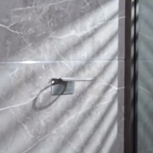 AE304 Stainless steel hair dryer holder for hotel bathrooms no-drill installation