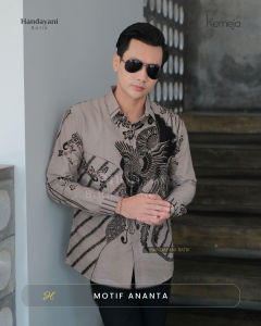 MOTIF ANANTA Baju Atasan Kemeja Batik Slimfit Pria Premium Modern Lengan Panjang Pendek Full Furing | HANDAYANI BATIK