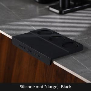 BINCOO Coffee Tamper Mat Corner Coffee Pressing Mat Bar Silicone Storage Mat Multi-functional Non-slip Mat