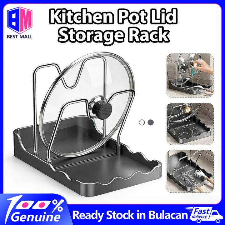 [🇵🇭 Stock&COD] Adjustable Kitchen Pot Rack Organizer Expandable Pot ...
