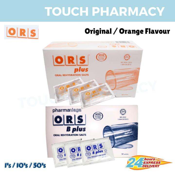 ORS Plus Oral Rehydration Salts 1's / 10's / 50's (Original/Orange ...