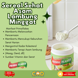 Paket 6 Primaflakes Paket Reseller Sereal Gandum Talbinah untuk Asam Lambung Gerd Maag Kronis Gejala Mual Muntah Bubur Sereal gandum Talbinah dengan Ejtrak daun Kelor jaga Kesehatan Lambung sudah Tersertifikat BPOM