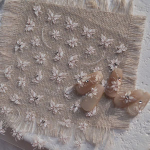 YAFEN 5D Embossed Hand Draw Butterfly Self-Adhesive Decals Press On Nails DIY Nail Art Decoration Accessories