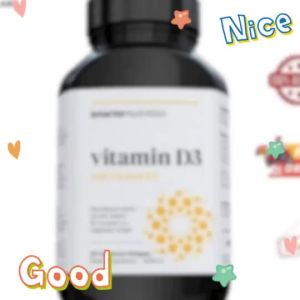 Smarter Nutrition Vitamin D3 K2 5000 IU 60 Vegetarian Softgels Plant Based Complex Supplement Supports Bone Wellness & Daily Immune Balance for Men Women
