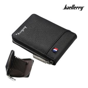 BAELLERRY Dompet Pria Dompet Gustav Kecil Simple Kulit Sintetis Premium Terbaru WA1106B5 Keren