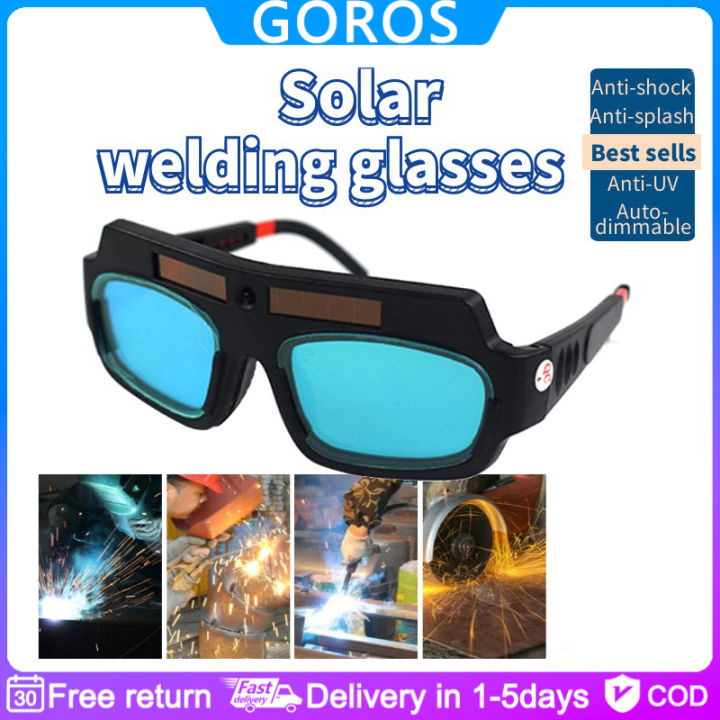 In stock】Welding goggles, automatic dimming, eye protection, anti