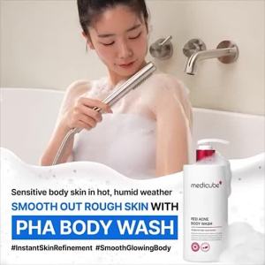 Red Acne Body Wash Bacne  Asid Salisilik  Niacinamide  Rawatan Jerawat  Pencuci Badan