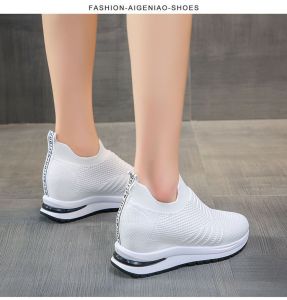 รองเท้าแฟชั่น พร้อมส่งจากไทย รองเท้าผ้าใบ งานเสริมส้นสไต์เกาหลี ผ้ายืด ถนอมเท้า สวมใส่ง่าย เดินสบาย ทรงสวยใส่แมชได้ทุกชุด