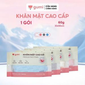 Khăn bông cao cấp Gumi “Tiện Lợi”: khăn mặt – khăn gội – khăn tắm chất liệu mềm mịn siêu thấm và không rụng lông.