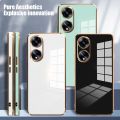 Casing For OPPO A98 A78 A58 4G 5G OppoA98 OppoA78 Candy Color 6D Electroplating Straight edge Phone Case Soft Cover. 