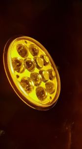 Đèn trợ sáng  đèn gầm Hyundai ( đường kính 15cm )  Runlai 12 bóng DC 12v - 24 -48v (tối đa 80vol)( mầu trắng  vàng mắt lồi)