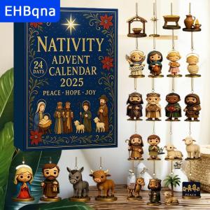 [COD] EHBqna SPORTS ปฏิทินวันนับถอยหลังวันวันคริสต์มาสการประสูติของพระเยซูปฏิทินการถือกำเนิดของสะสมวันคริสต์มาสที่บ้านแขวนของตกแต่งงานปาร์ตี้