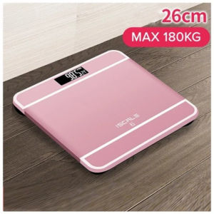 Electronic Digital Human Weighing Scale Tempered Glass Platform LED HD Display USB Battery Charging