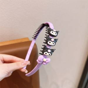 Childrens Sanrio Headband for Kids Girl Kuromi Headband Non-slip Headwear Hair Clip Accessories