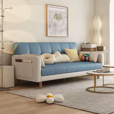 {SG Sales} Foldable Multifunctional Dual-Use Sofa Bed with Armrest Living Room Small Apartment with Storage Sofa Bed Living Room Bedroom Lazy Sofa Bed Sofa Set 1/2/3 Seater