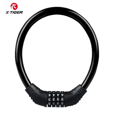 X-TIGER Bicycle Lock Anti-Theft Steel Chain Lock Ring Lock Mountain Bike Lock Cycling Cable Lock Motorcycle Lock Password Bicycle Lock