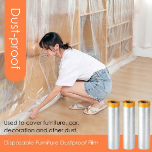KOVEX Dust Cover Disposable Furniture Dustproof Film Plastic Waterproof Car Bed Sofa Dust Cover Proof COD